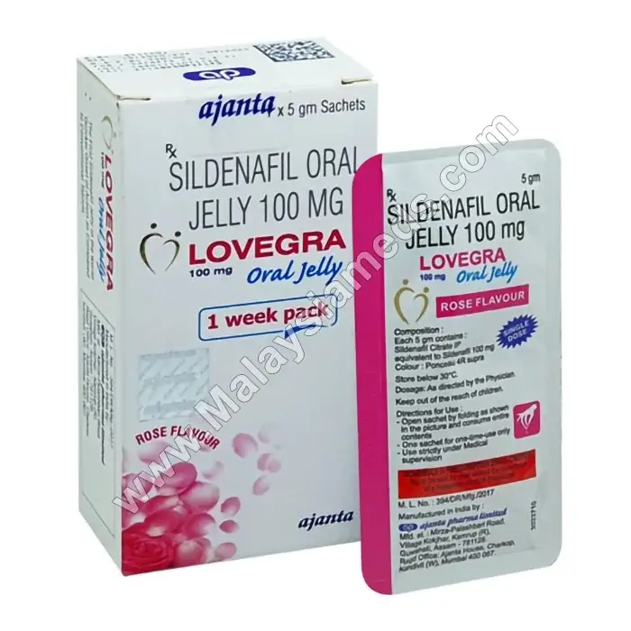 Lovegra Oral Jelly (Sildenafil Citrate)