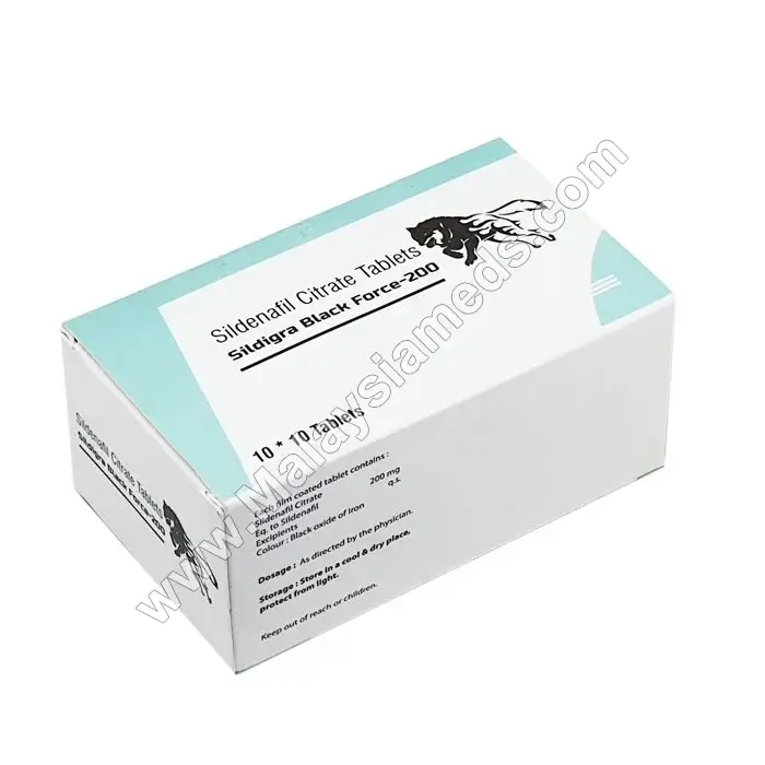 SILDIGRA BLACK FORCE 200MG (SILDENAFIL CITRATE)