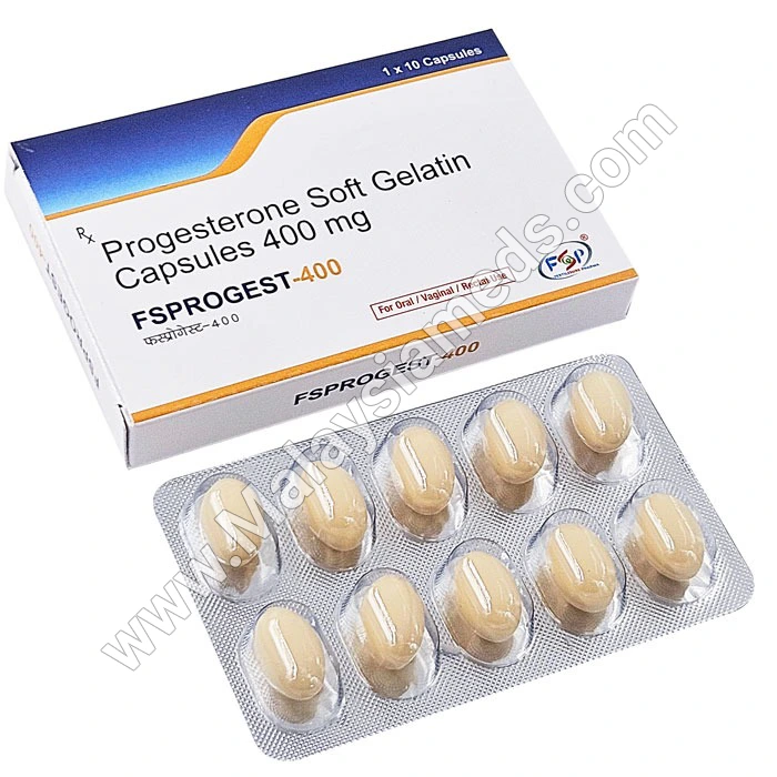 Progesterone 400 mg Softgel Capsule (Fsprogest)